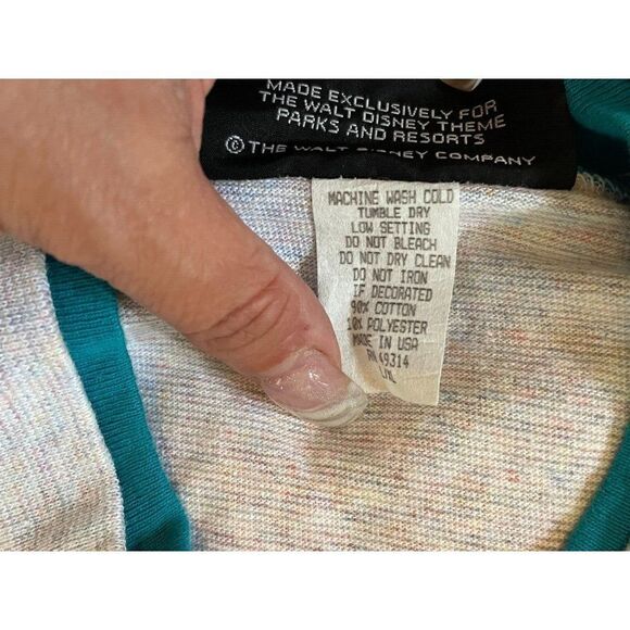 VTG Disney Originals Mickey Mouse Crewneck  Graphic Shirt Men SZ L/XL - Picture 7 of 9